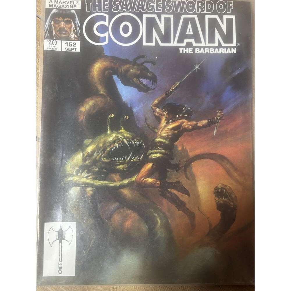 Marvel The Savage Sword of Conan #152 Illustrated September 1988 Magazine